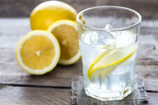 Image of lemon water to aid hydration Hampshire